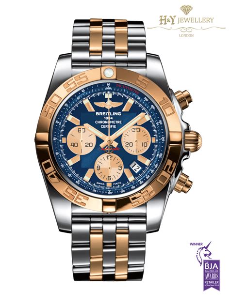 breitling cb0110121c1c1|Breitling Chronomat 44 Two Tone 18kt Rose Gold Stainless Steel .